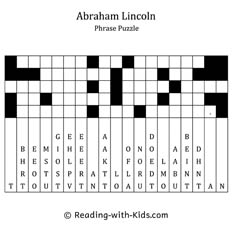 Abraham Lincoln Quote Puzzle