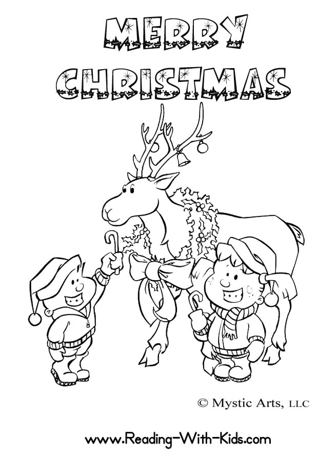 Christmas coloring page