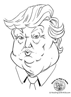 Donald Trump Coloring Page