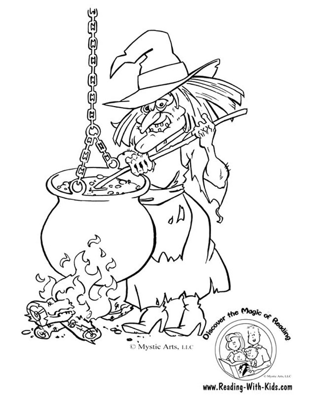 Halloween Witch coloring page