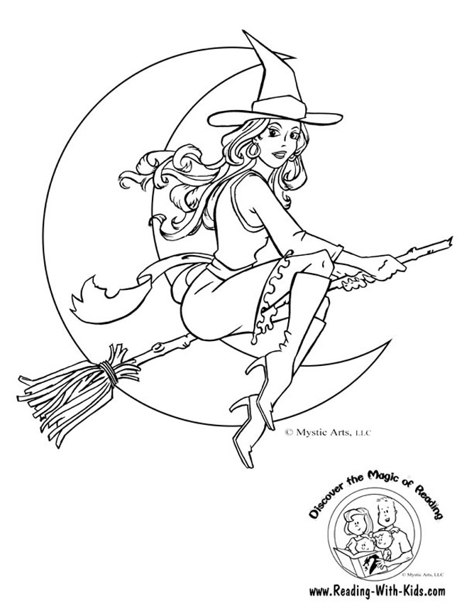 Halloween Witch coloring page