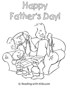 Father's Day Coloring Page