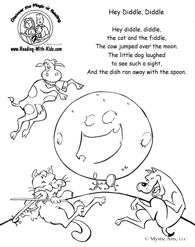 Old King Cole coloring page  Nursery rhymes preschool crafts