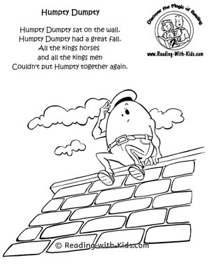 Humpty Dumpty coloring page