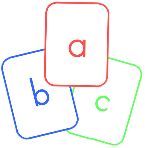 Alphabet Coloring on Lower Case Alphabet Cards
