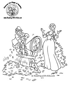 Rumplestiltskin fairy tale coloring page