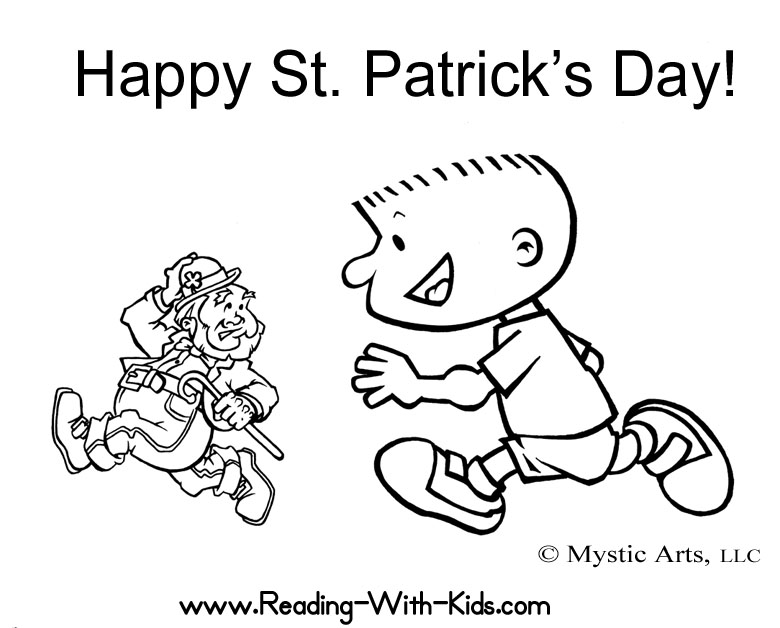 Coloring Page Leprechaun