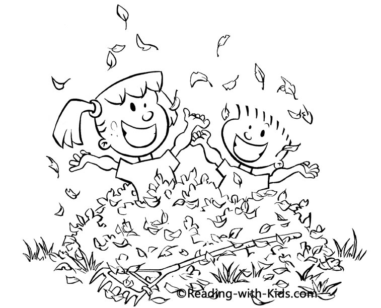 Fall Leaves coloring page