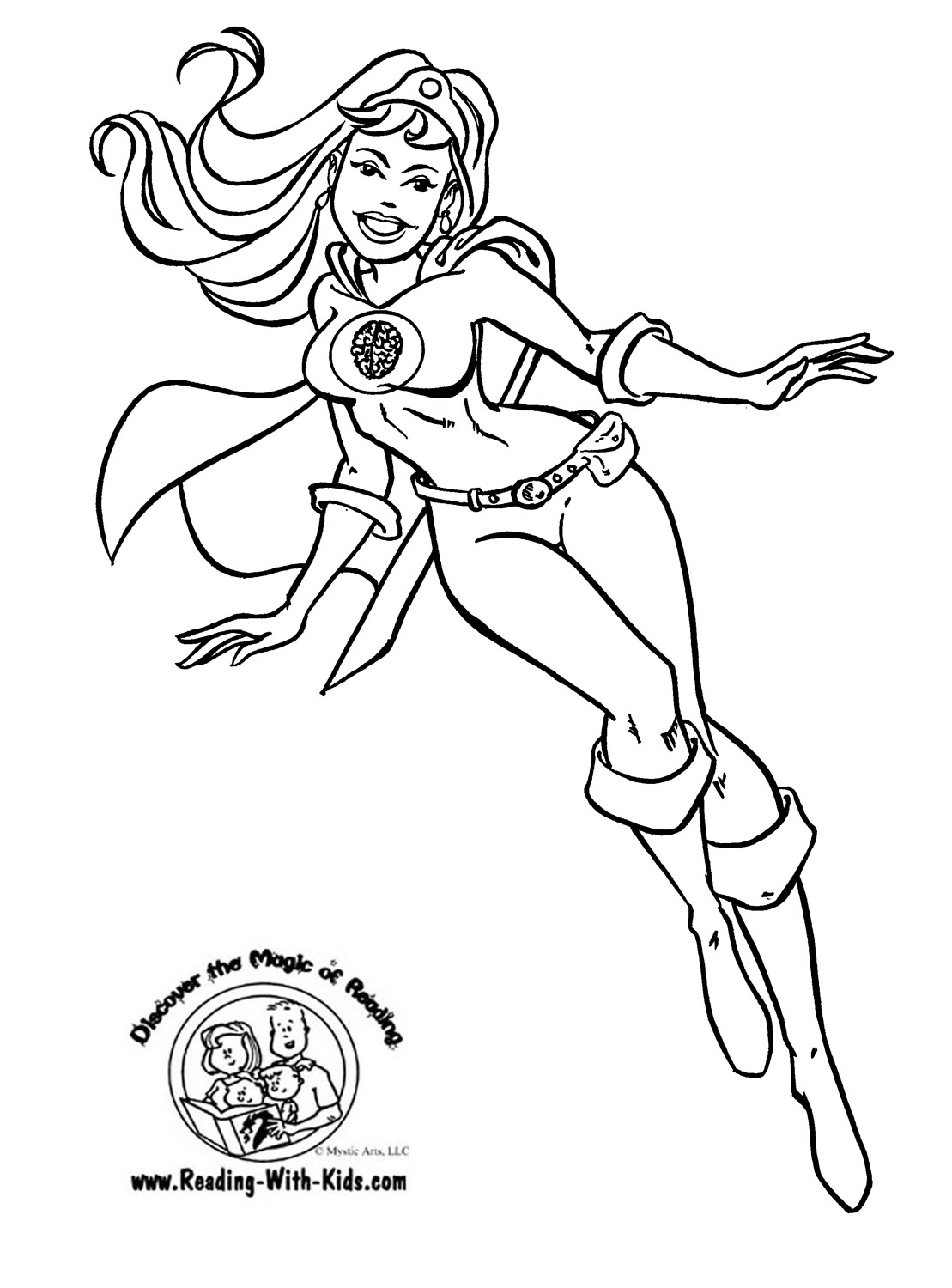 Supergirl Coloring Page