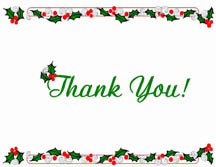 Christmas Thank You Card