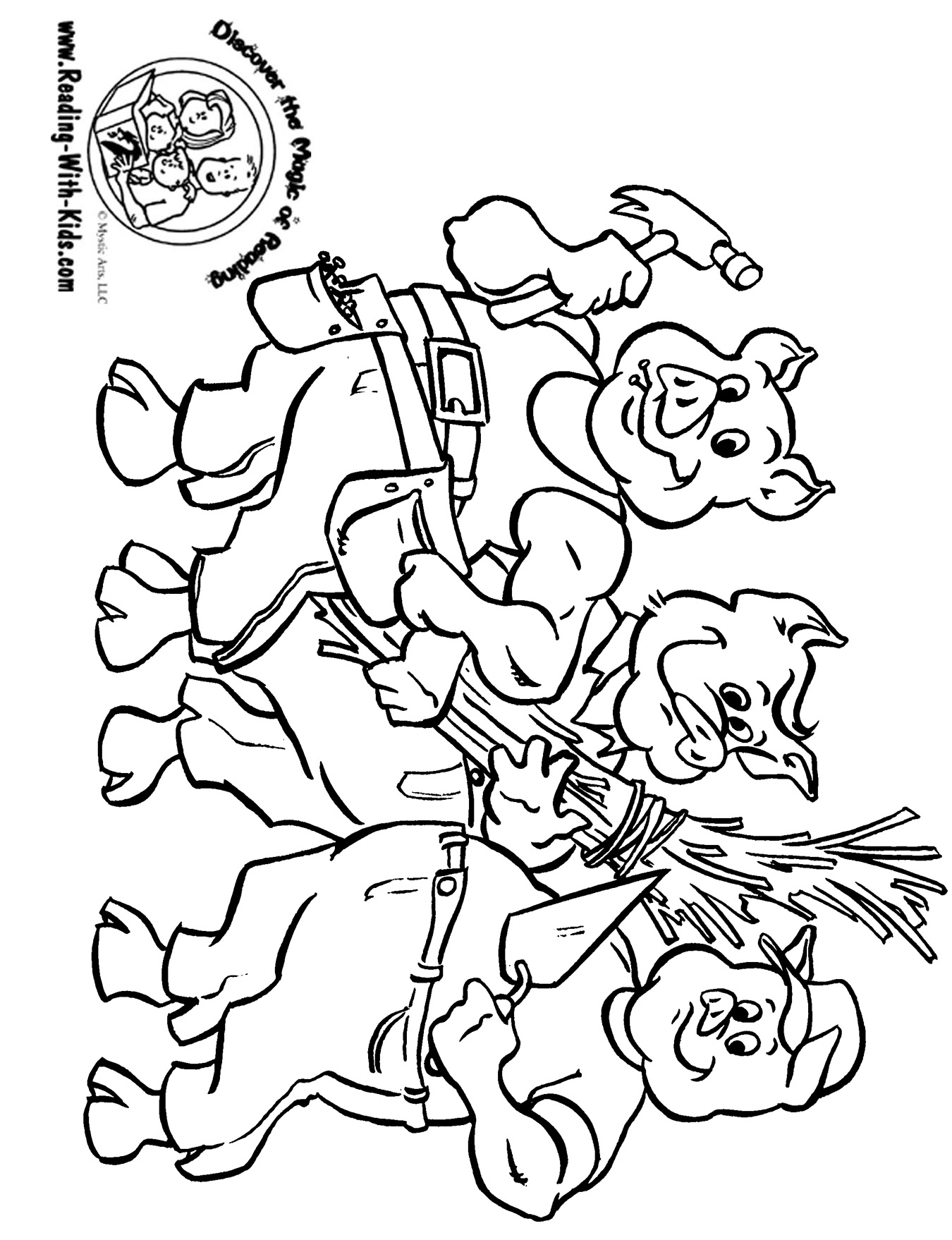 Five Little Ducks coloring page