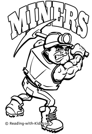 college mascot coloring pages